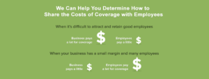 Benefits Cafe can help you determine cost share with your employees